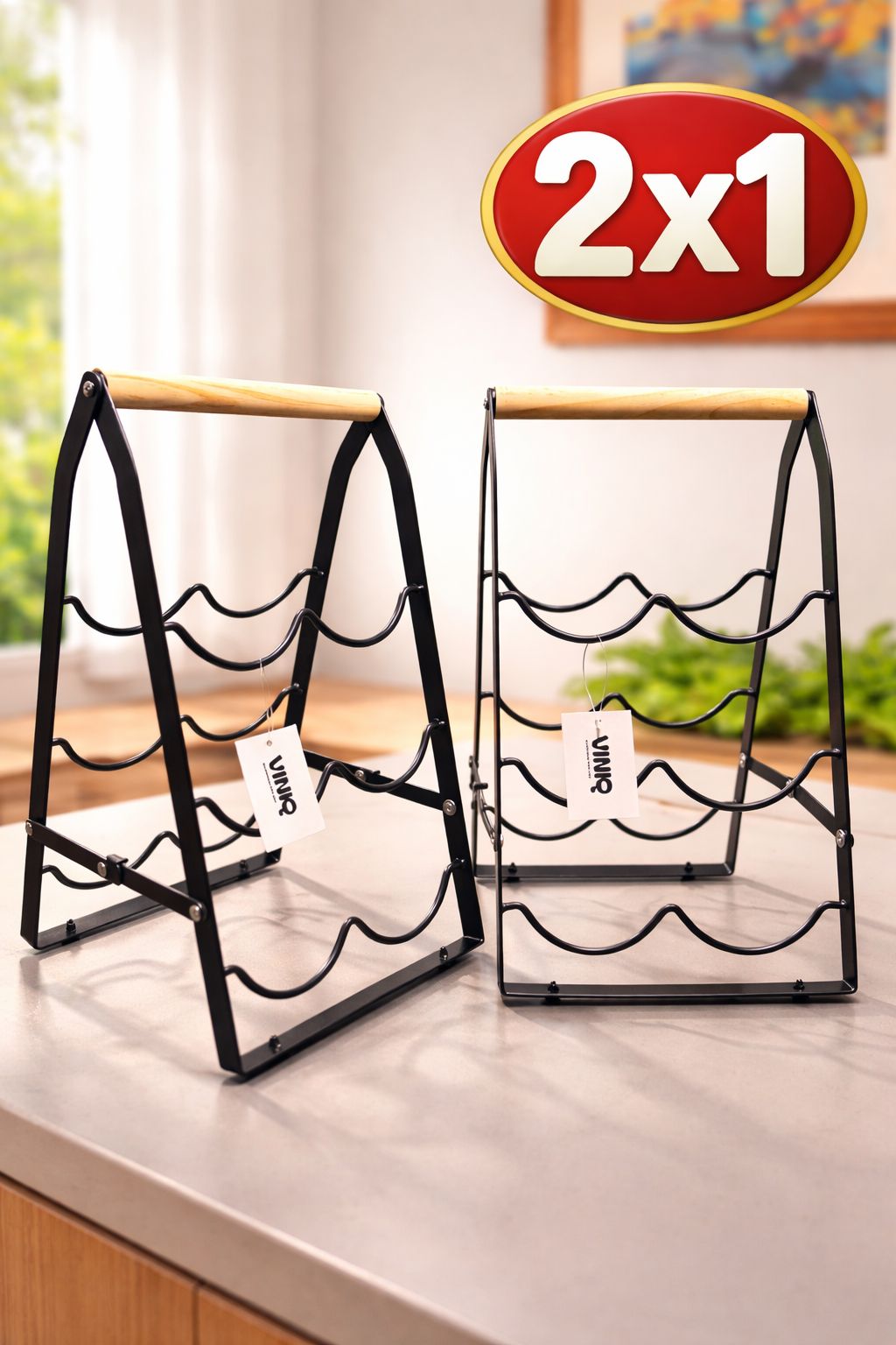 Cava de Vino Plegable de Madera