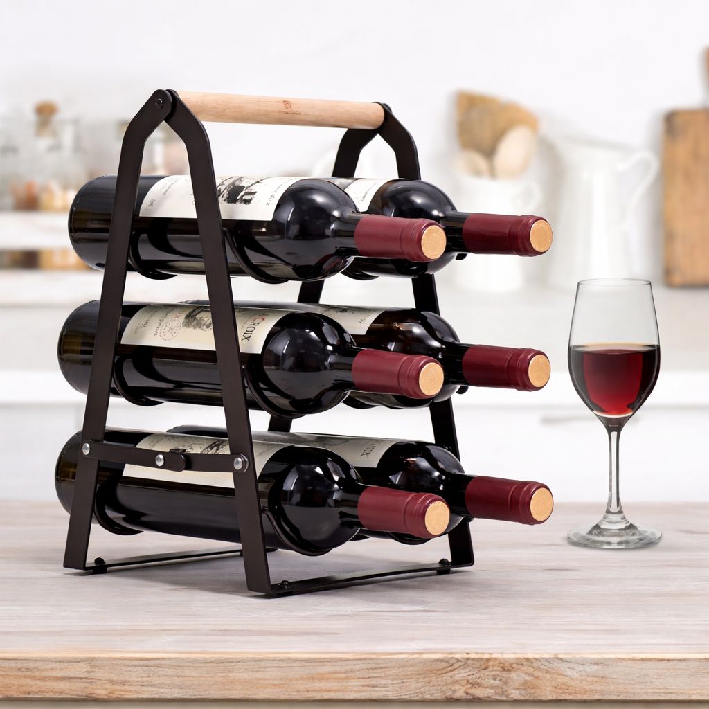 Cava de Vino Plegable de Madera